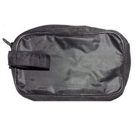 Portable Travel Hand Pouch/Shaving Kit Bag (20cm) for Multipurpose Use (Black) (0846)