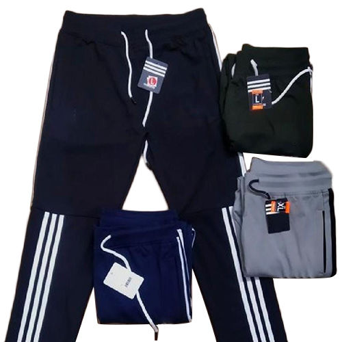 GT SPORTS TRACK PANT FOR MEN DUO COMBO WHITE & BLUE STRIPED COLOR