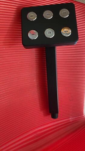 Shower with Arm Powder Coated