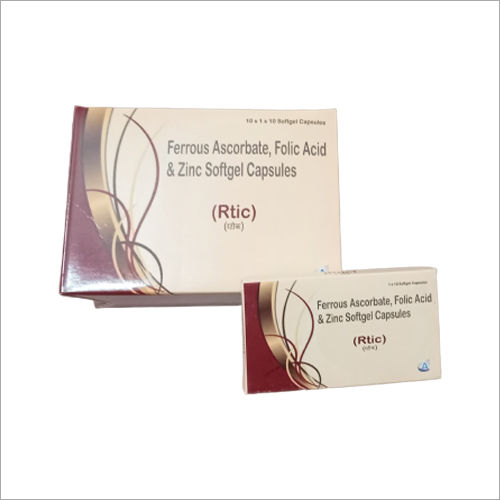 Ferrous Ascorbate Folic  Acid  And Soft Gel Capsule