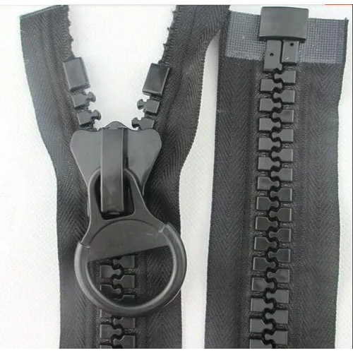 Black Delrin Zippers