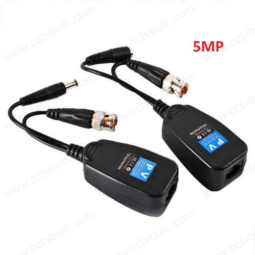 Black Cctv Video Balun Utp Pv 5Mp