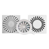 Swirl Diffuser - Aluminum, Wall-mounted Design | Commercial-grade Ventilation, Available In Ral9010 Or Ral9016, Modern Aesthetic