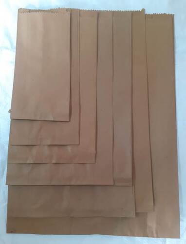 Brown Plain Paper Pouch