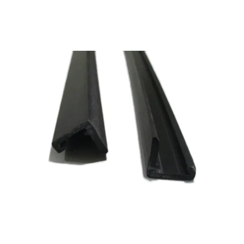 Industrial Rigid PVC Plastic Profiles - Rigid Thickness in Various mm | Black Color, Smooth Surface Finish for Industrial Applications