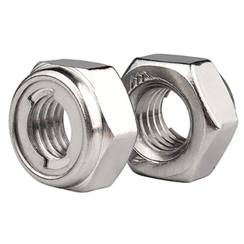 Silver Metal Insert Lock Nuts