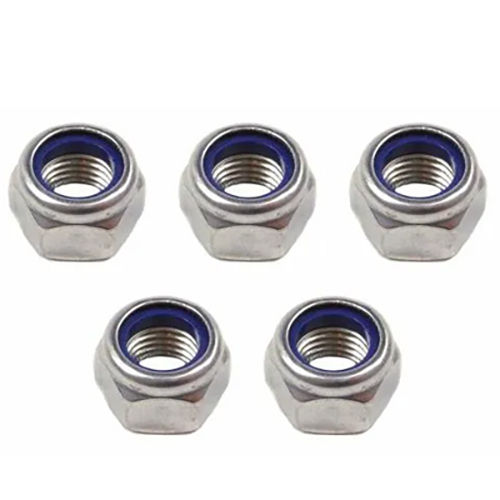 Silver Nylock Nuts