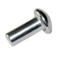 Solid And Snap Head Rivets - Metal Silver Finish, Available In Multiple Thicknesses For Industrial Applications