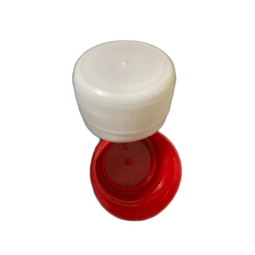 White & Red 28 Mm Ropp Plastic Caps