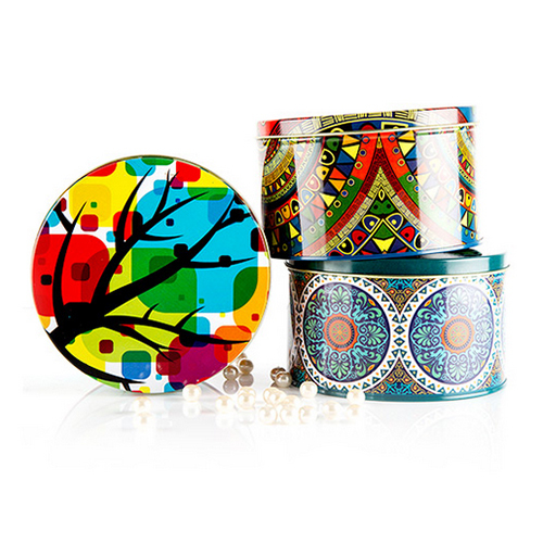 Aluminum 30X180X141Mm Round Tin Containers