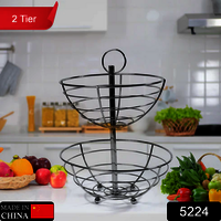 Tier Steel Fruit Basket Bowl Fruit Bread Organizer Storage Holder Stand With Modern Design For Gift Home Party 5224