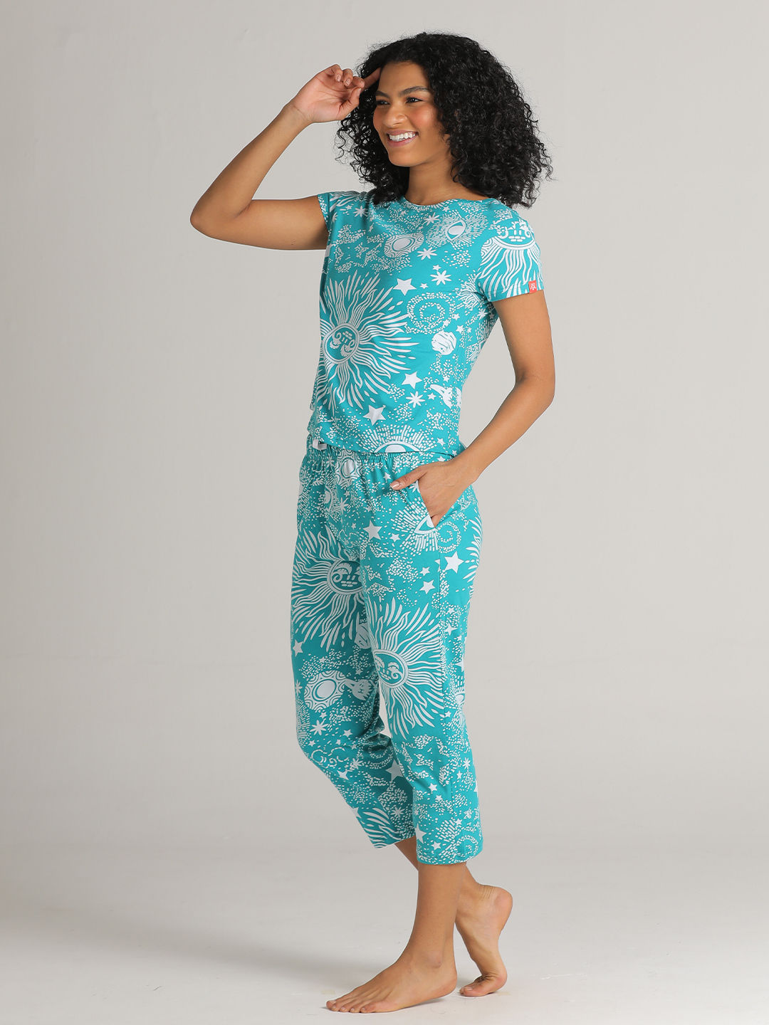 Evolove Green Sun Nightsuit