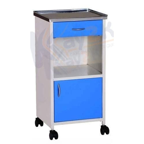 Iron Medical Bed Side Super Deluxe Locker Dual Colour