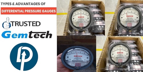 GEMTECH G2000-1KPA Differential Pressure Gauge Range 0-1 KPA