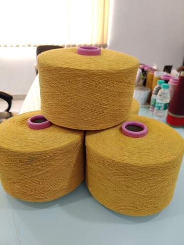 Yellow Cotton Yarn Application: Stitching