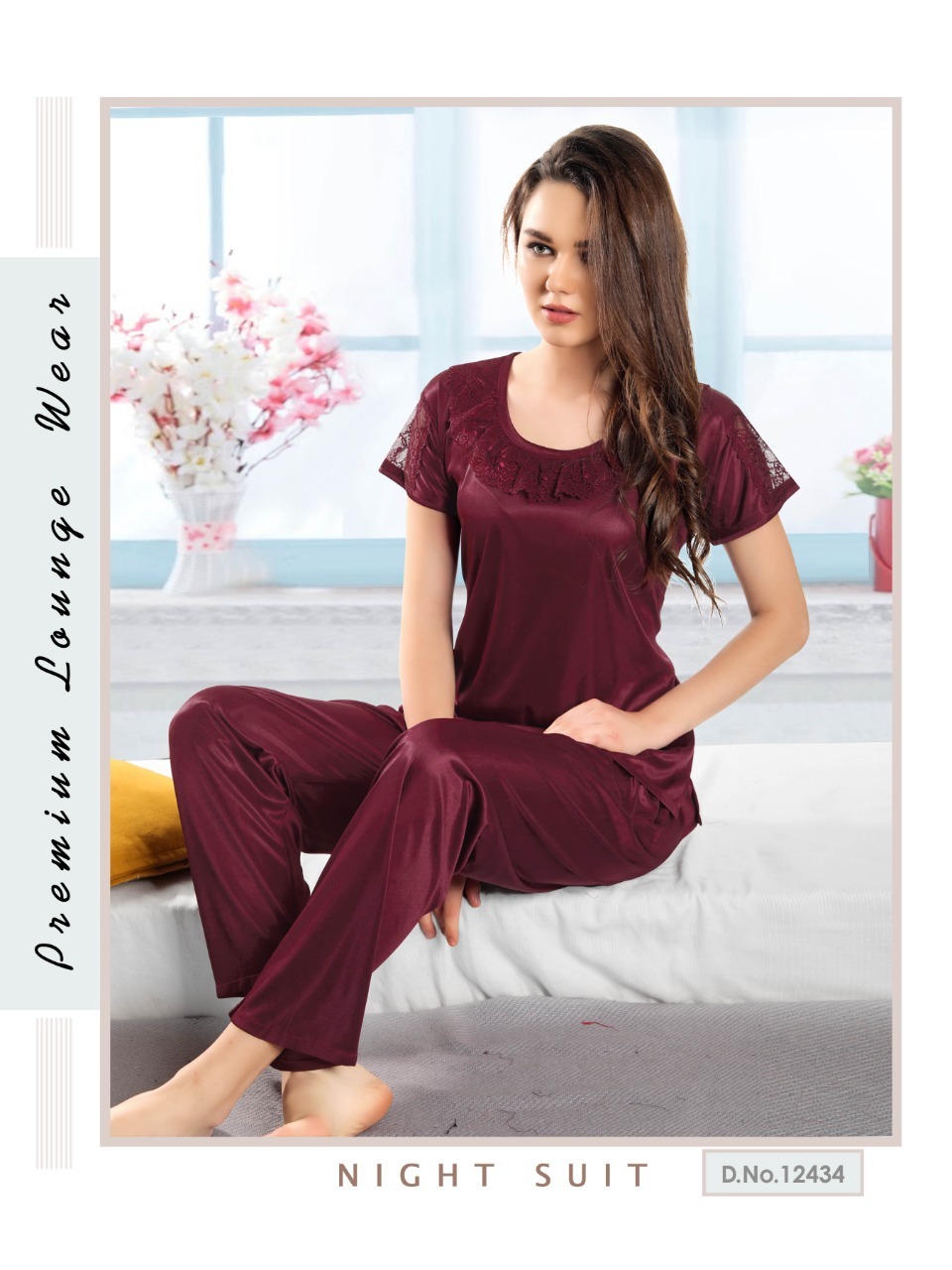 Stylish Silk Night Suits