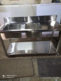 Stainless Steel Work Table with Sink