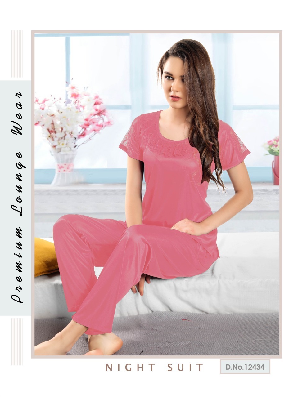 Ladies Silk Designer nightdress