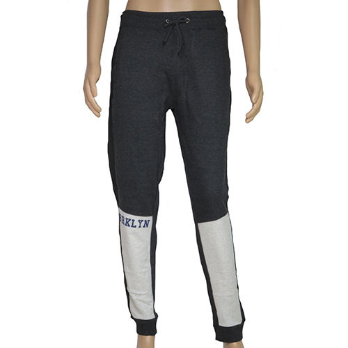 Mens French Black Terry Joggers