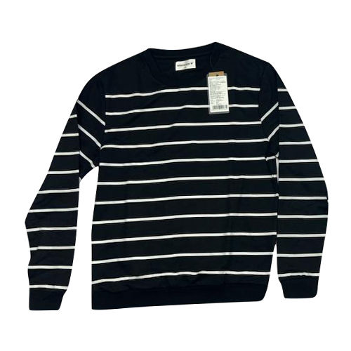 Mens Crew Neck Striped Sweatshirt