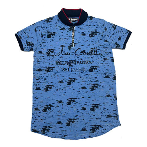 Boys Chinese Collar T Shirt