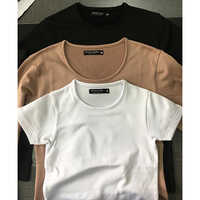 Girls Plain T Shirt