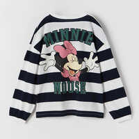 Kids Striped Mickey Mouse T Shirt