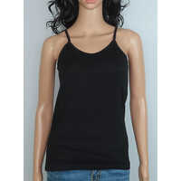 Black Ladies Stretch Camisole