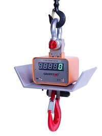 Digital Crane Weighing Scale - Stainless Steel, Standard Size, Orange Color | 50 Ton Capacity, Digital Display, Rechargeable Battery, Overload Protection, Wireless Remote Control