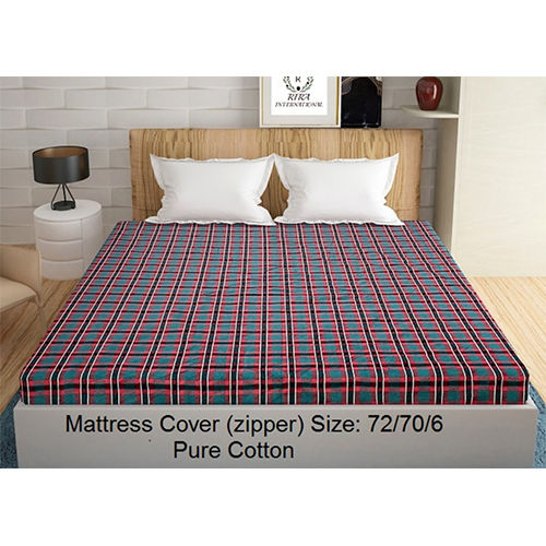 Pure Cotton Mattress Cover (Zipper)