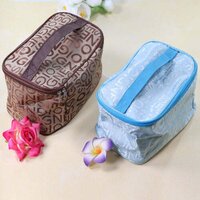 Portable Makeup Bag - Lightweight Design, Assorted Blue Colors | Ideal For Travel And Storage Of Makeup Essentials