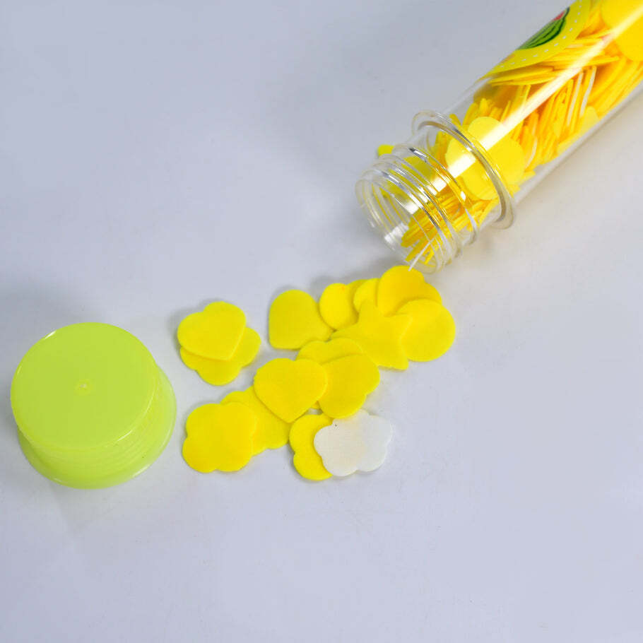 Portable Hand Washing Bath Flower Shape Paper Soap Strips In Test Tube Bottle (6289)