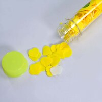 Portable Hand Washing Bath Flower Shape Paper Soap Strips In Test Tube Bottle (6289)