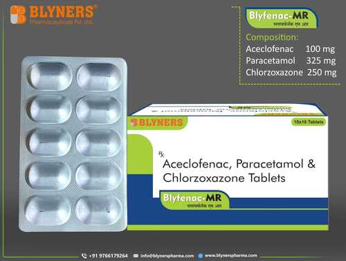 Aceclofenac Paracetamol and Chlorzoxazone Tablet