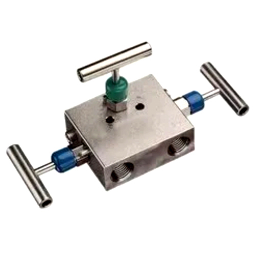 Silver Three Way Manifold