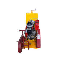 Concrete Road Cutting Machine - Red Aluminum, Pneumatic Drive Type , Automatic Feeding With High Efficiency And Good Quality