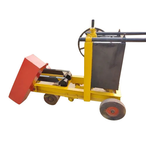 Yellow Semi Automatic Concrete Cutting Machine