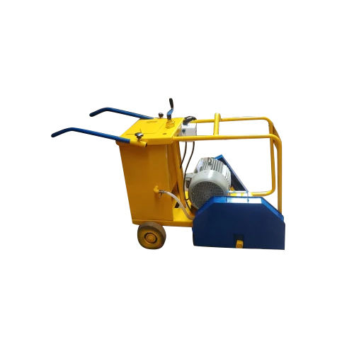 Yellow Mild Steel Concrete Floor Cutting Machine