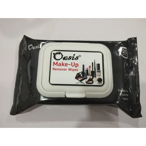 Oasis Makeup Remover Wipes - Non Woven Spun Lace, 150 x 200 mm, White - Antibacterial, Soft, Personal Use