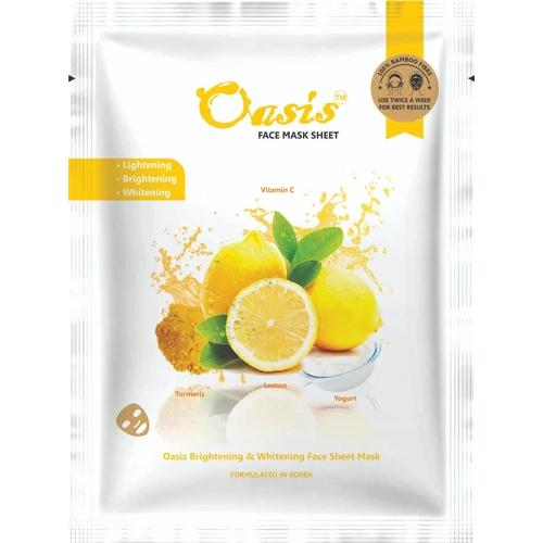 Oasis Brightening and Glowing Sheet Mask - Bamboo Fabric Professional Application for Radiant Skin