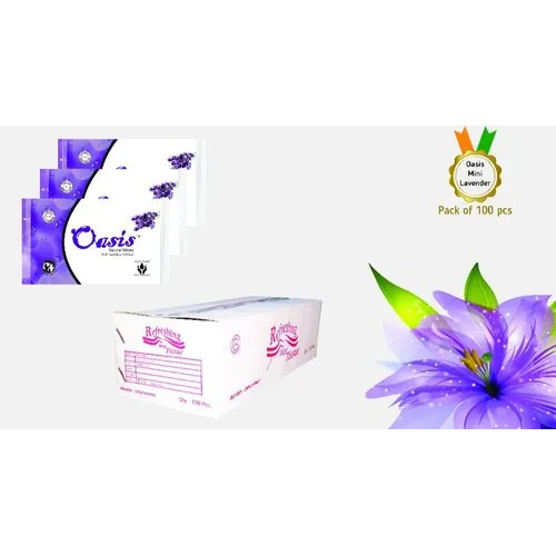 Facial Tissue Oasis Hotel Wipes Mini with Lavender Fragrance - Non Woven Spun Lace Material Eco Friendly Personal Care Application