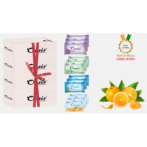 Skin Care Wet Wipes 25 Pulls Combo Offers - Non Woven Fabric 48 Pcs Multicolor | Antibacterial Fragranced Eco-friendly Bio-degradable