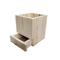 Pine Wood Flowers Box - Untreated Pine Wood, Various Colours & Finishes | Durable, Matt Finish, Polished, Ideal For Home Decoration