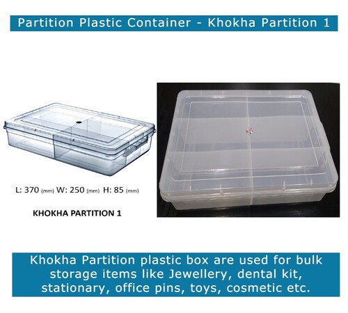 Khokha Partition Plastic Storage Container