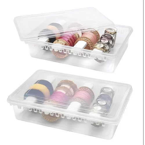 Transparent Plastic Bangle Box - Plastic Material, Multipurpose Design, Transparent Color | Ideal for Elegant Bangle Packaging and Display