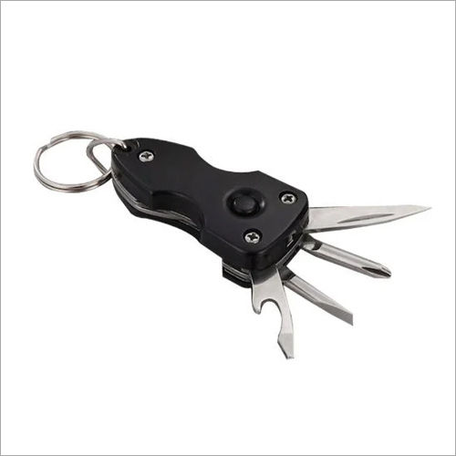 Black 6 In 1 Military Key Chain