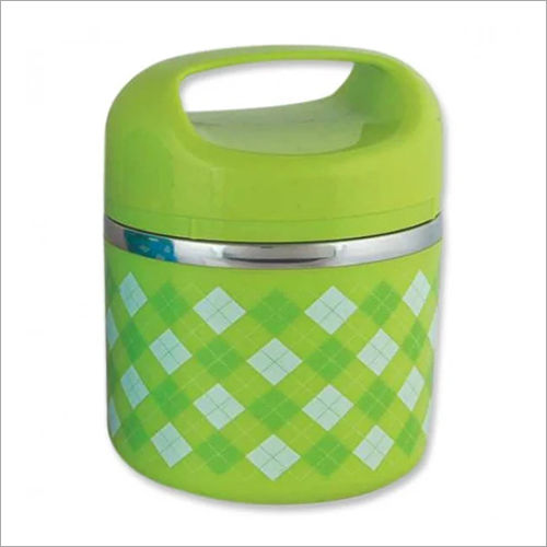 Green Single Layer Steel Lunch Box