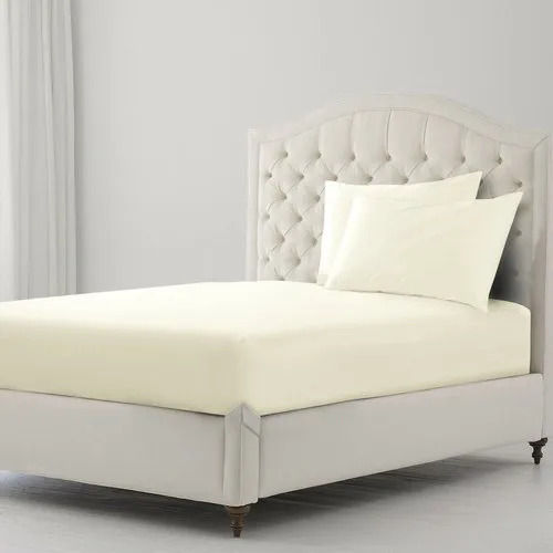 Cream Satin Bed Sheet