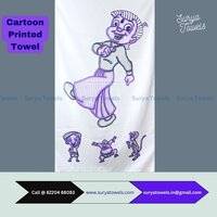 Kids Cartoon Printed Towels