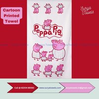 Kids Cartoon Printed Towels